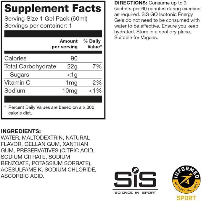 SiS Go Isotonic Energy Gels (Box of 6)